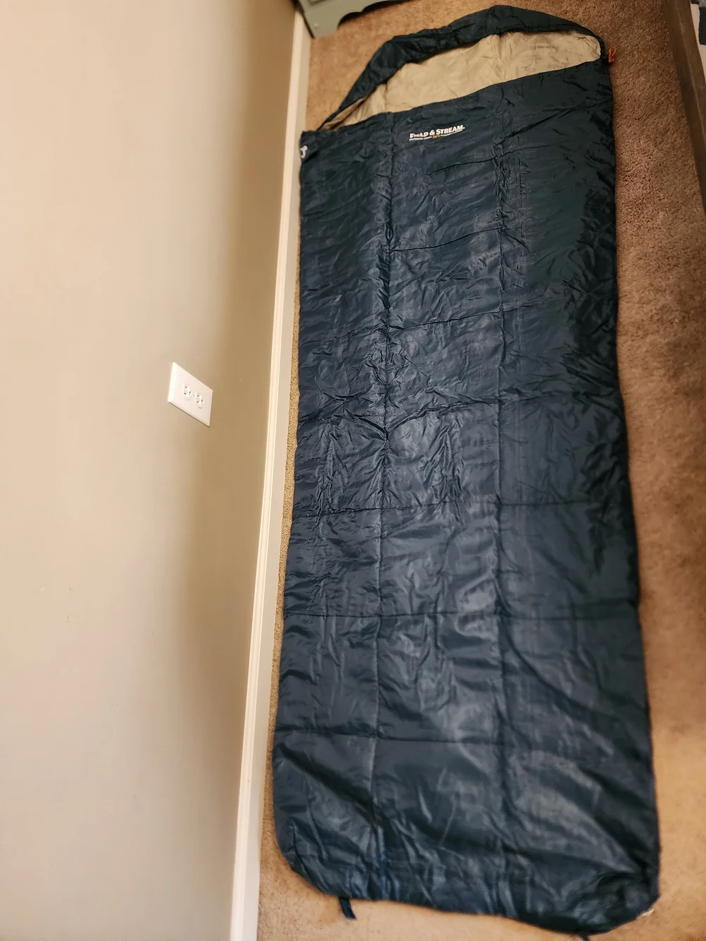 Field & Stream Blue and Black 50° Sleeping Bag